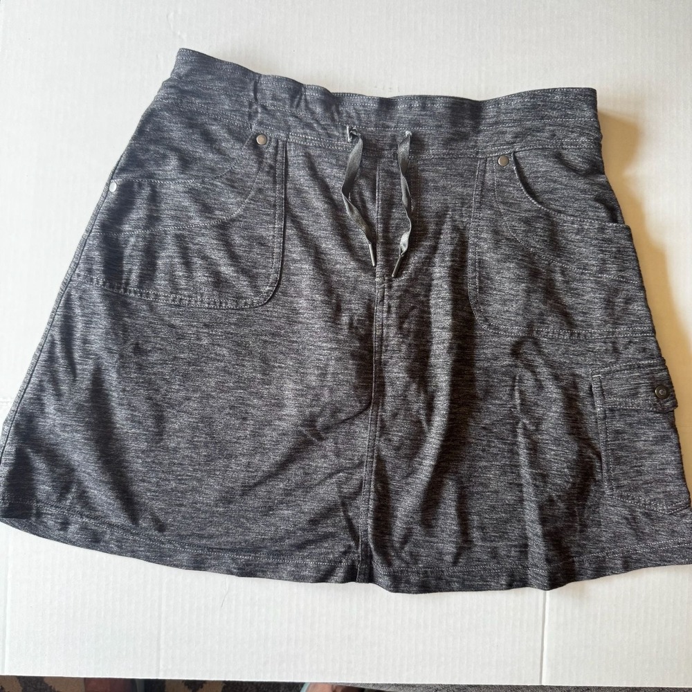 Kuhl Mova Cargo Skort Skirt Dark Heather Gray Women's Size Small